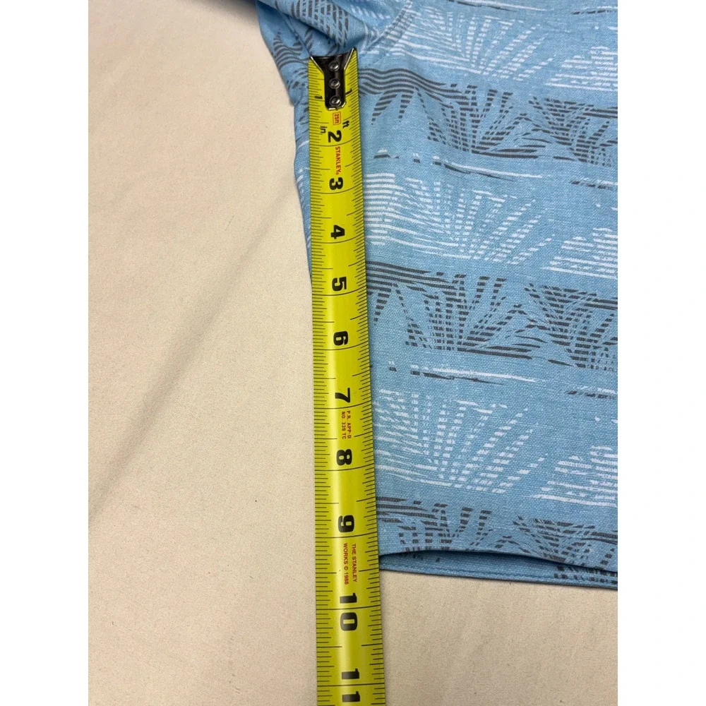 TravisMathew Mens Blue Palm Stripe‎ Board Shorts Swim Trunks 1MW427 Size 36X9